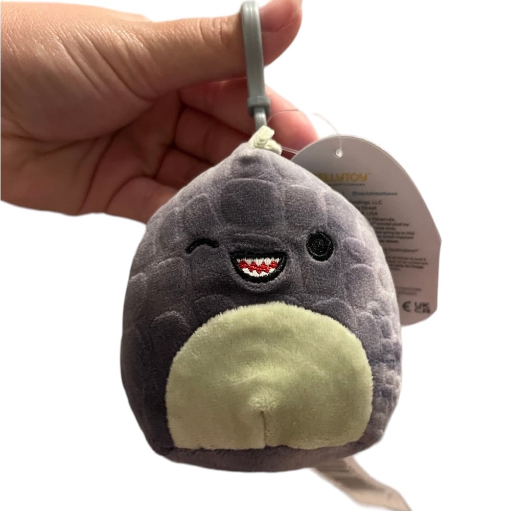 Xander the Dinosaur Squishmallow Clip